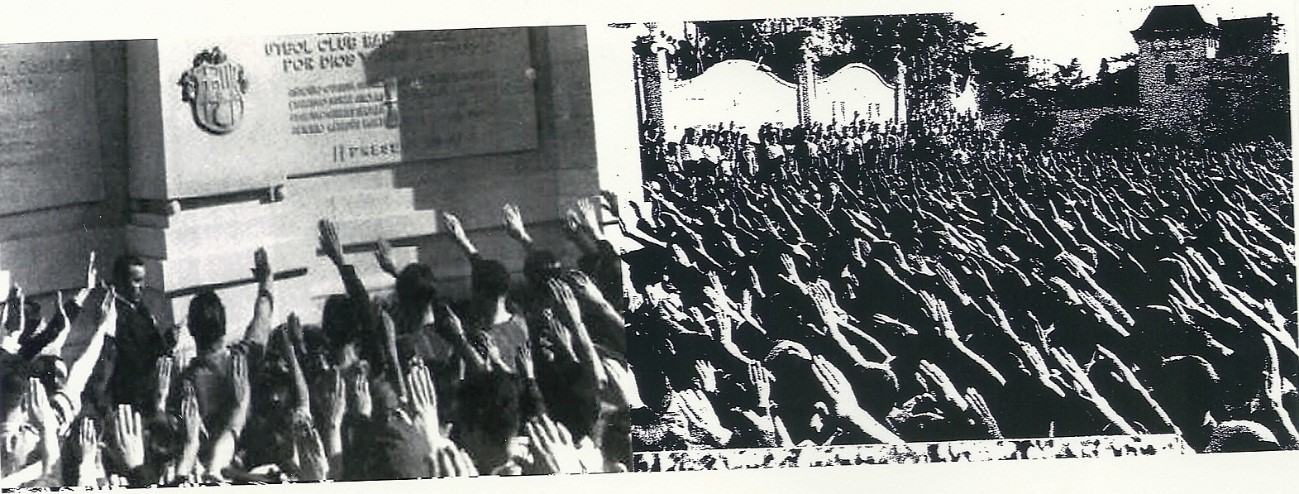 Inauguración del monumento de los caídos y partido entre veteranos foto sin censura