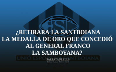 ¿RETIRARA LA SANTBOIANA LA MEDALLA DE ORO QUE CONCEDIÓ AL GENERAL FRANCO LA SAMBOYANA?