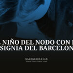 LOS 40´s. EL NIÑO DEL NODO CON LA INSIGNIA DEL BARCELONA.