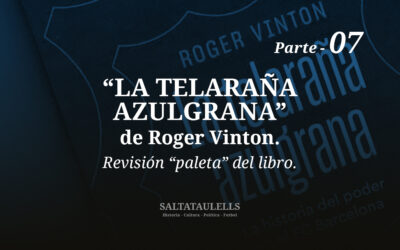 “LA TELARAÑA AZULGRANA” DE ROGER VINTON. REVISIÓN “PALETA” DEL LIBRO. Parte 7.