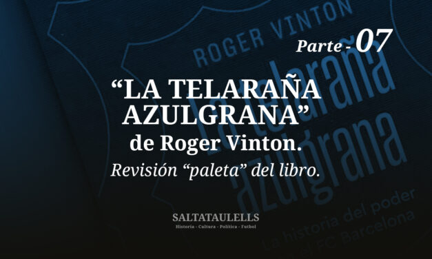“LA TELARAÑA AZULGRANA” DE ROGER VINTON. REVISIÓN “PALETA” DEL LIBRO. Parte 7.