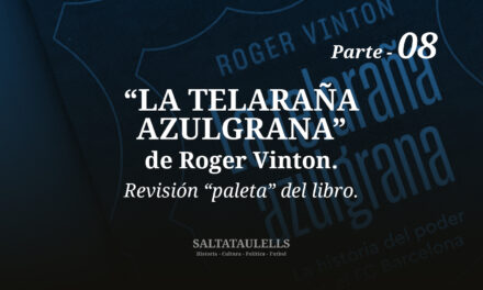 “LA TELARAÑA AZULGRANA” DE ROGER VINTON. REVISIÓN “PALETA” DEL LIBRO. Parte 8.